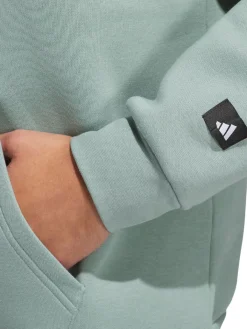 adidas Beyond Graphic Hoodie - Silver Green