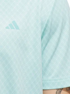 adidas Core Allover Print Polo Shirt - Semi Flash Aqua/Mint Tone