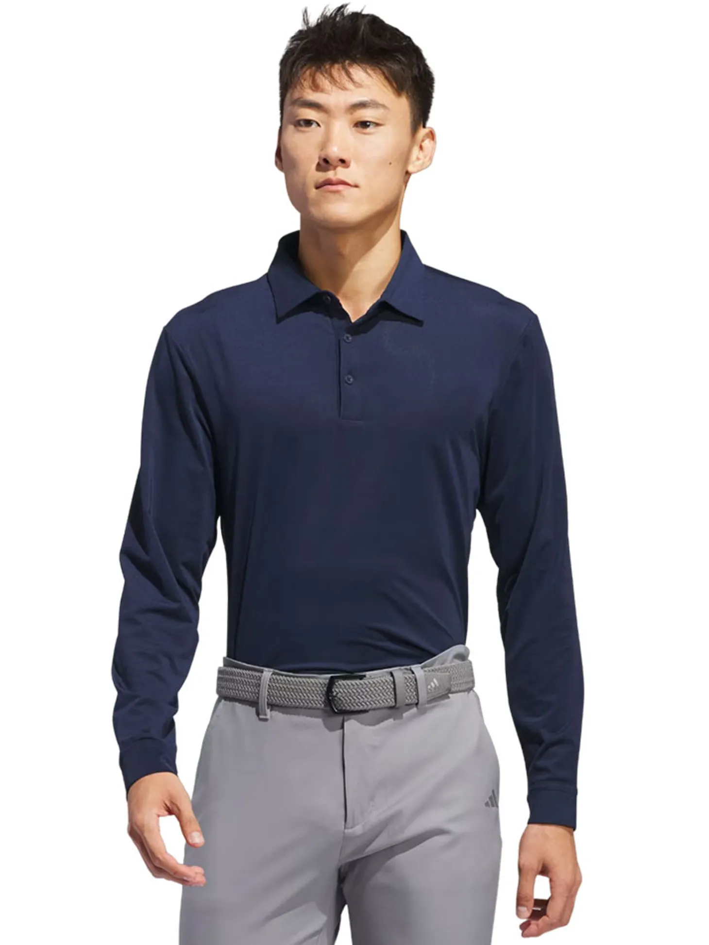 adidas Core Long Sleeve Polo Shirt - Collegiate Navy