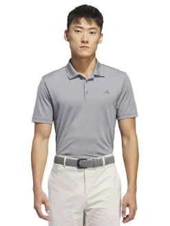 adidas Core Performance PrimeGreen Polo Shirt - Grey Three