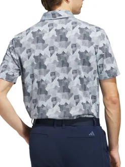 adidas Go-To Printed Polo Shirt - Wonder Blue/Collegiate Navy