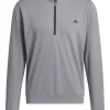 adidas Lightweight Half-Zip Pullover - Grey Three