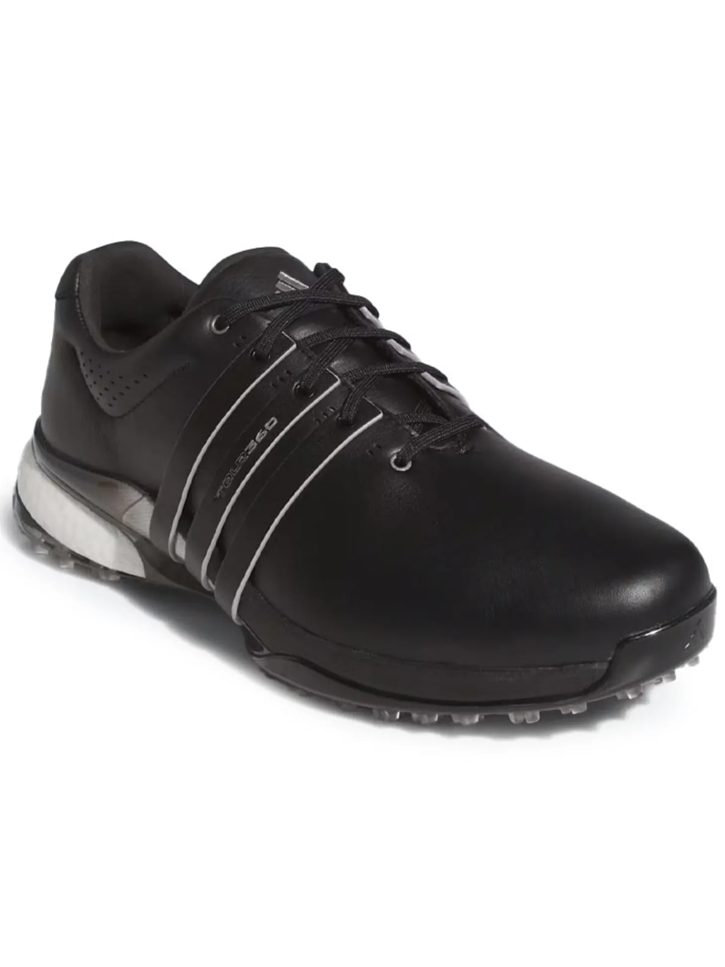 adidas Tour360 25 Wide Spikeless Golf Shoes - Core Black/Silver Met./Core Black