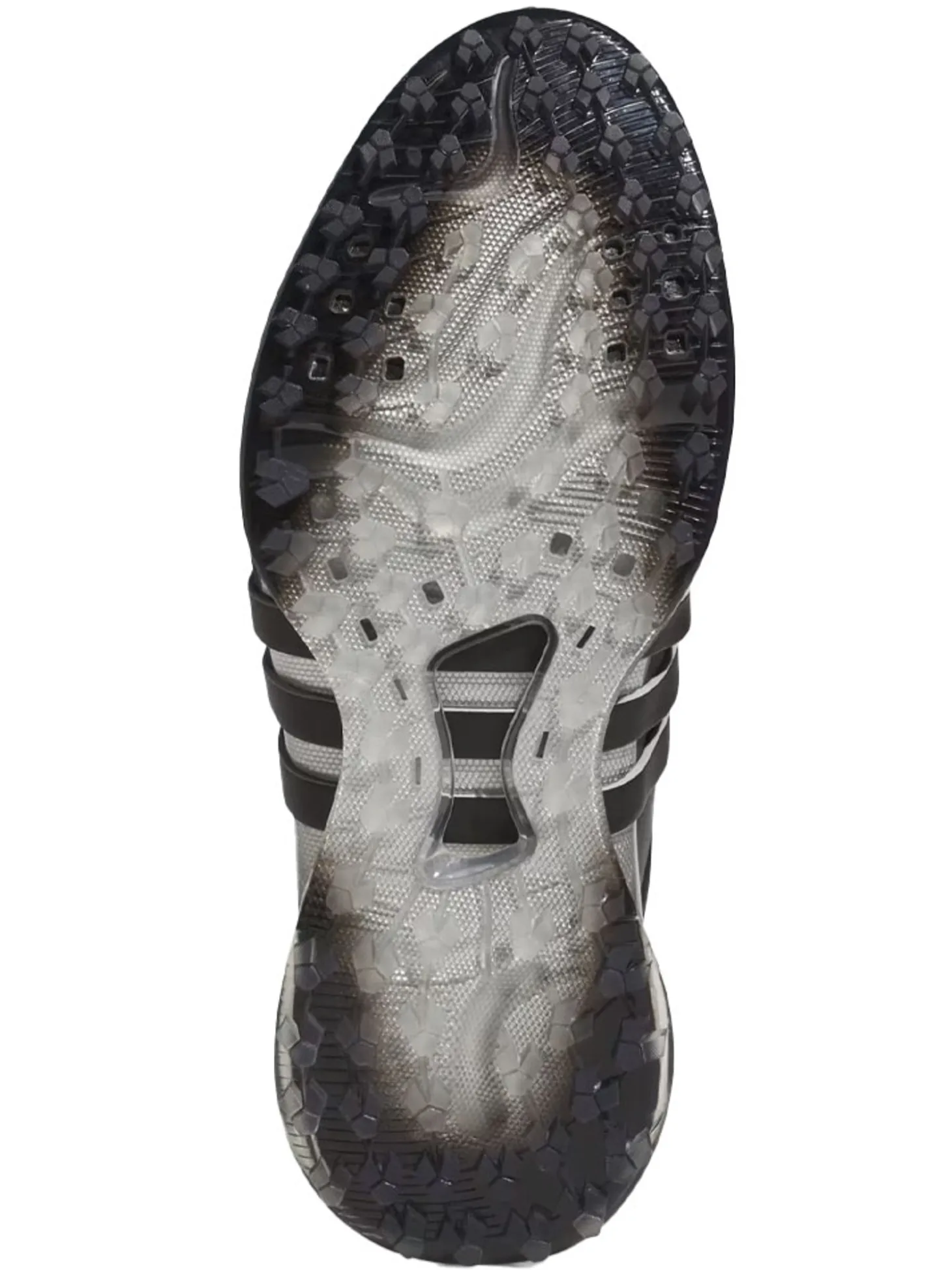 adidas Tour360 25 Wide Spikeless Golf Shoes - Core Black/Silver Met./Core Black