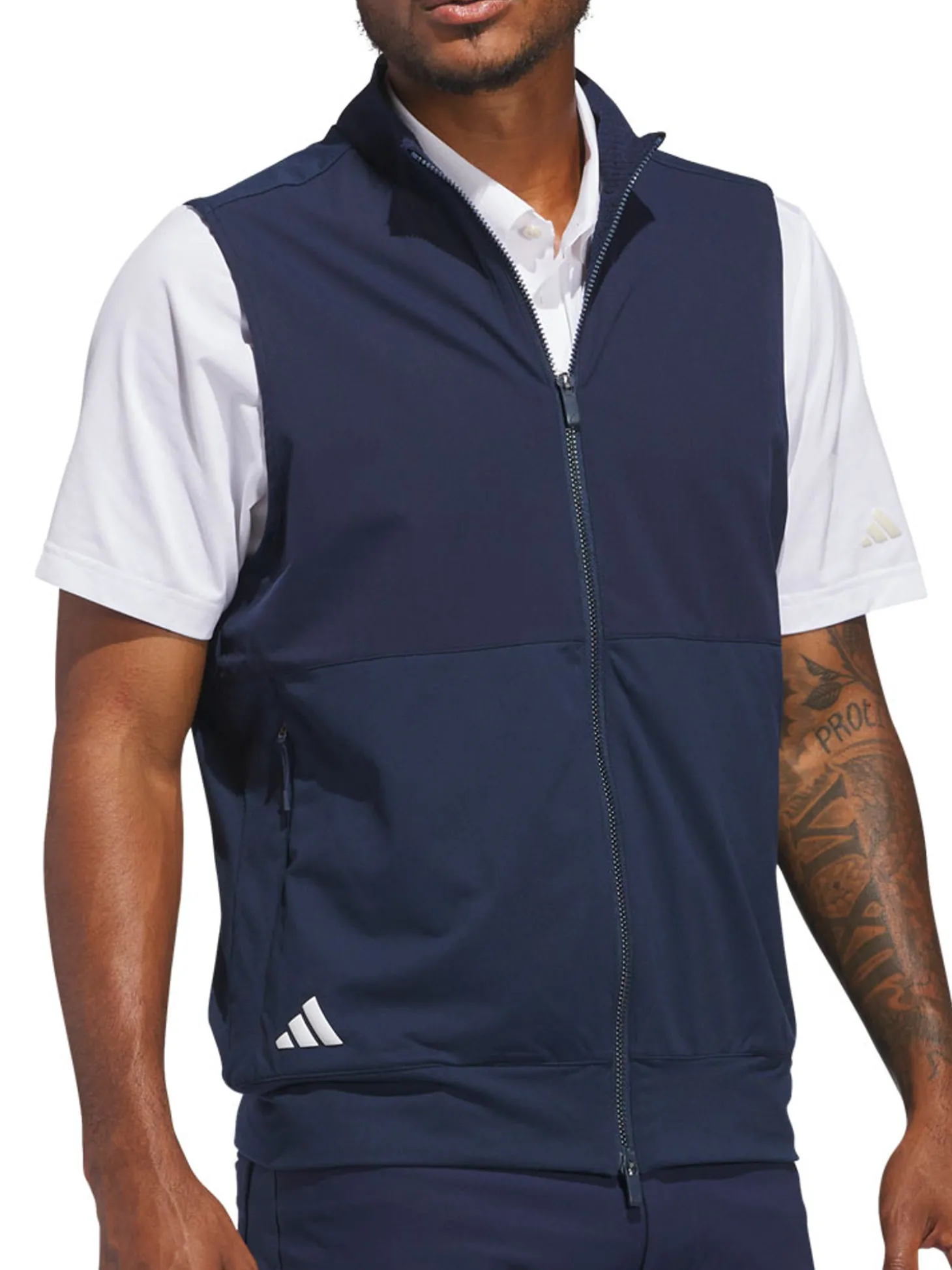 adidas Ultimate365 Tour Full-Zip Vest - Collegiate Navy
