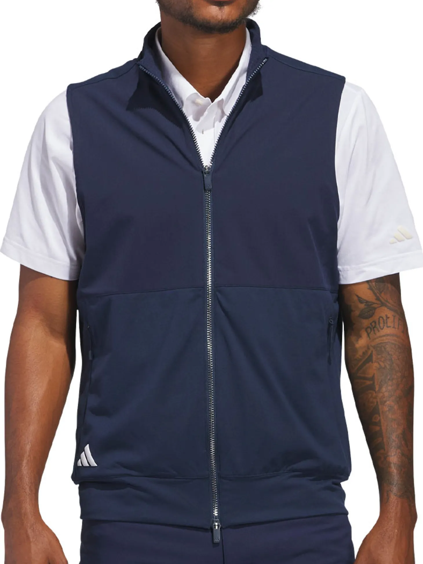 adidas Ultimate365 Tour Full-Zip Vest - Collegiate Navy