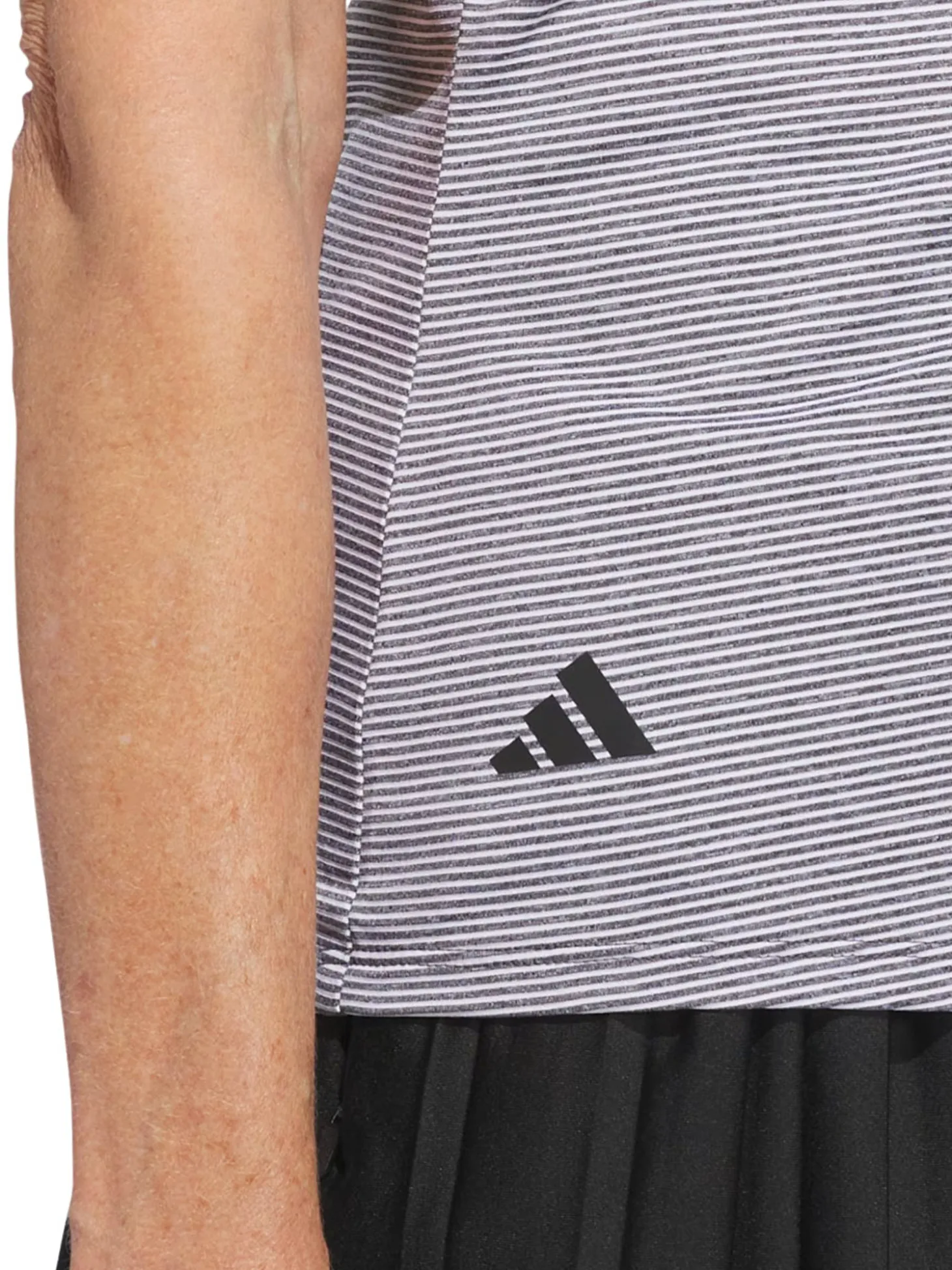 adidas Womens Ottoman Short Sleeve Polo Shirt - Black