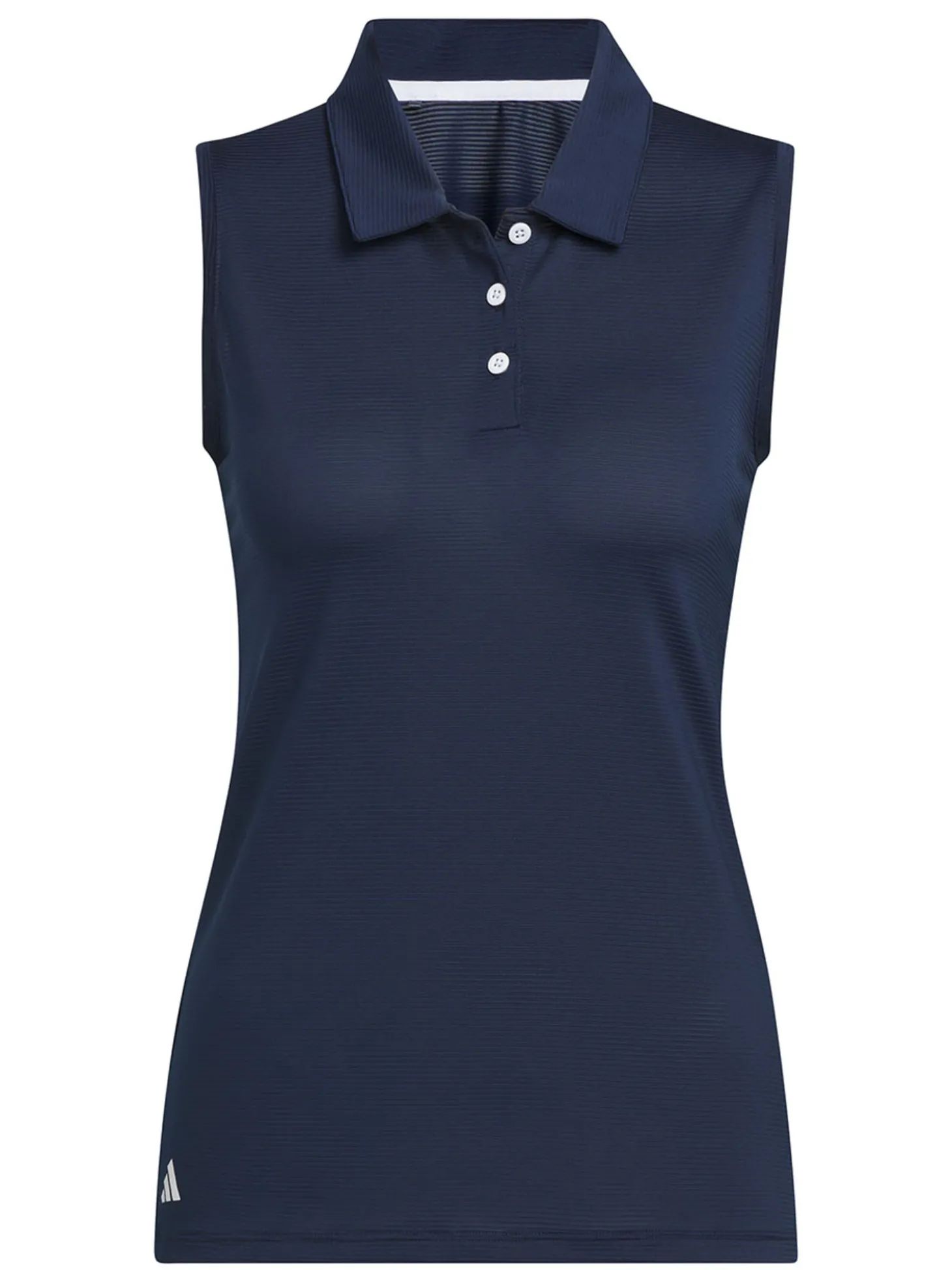 adidas Womens Ottoman Sleeveless Polo Shirt - Collegiate Navy