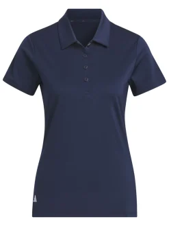 adidas Womens Ultimate365 Solid Short Sleeve Polo Shirt - Collegiate Navy