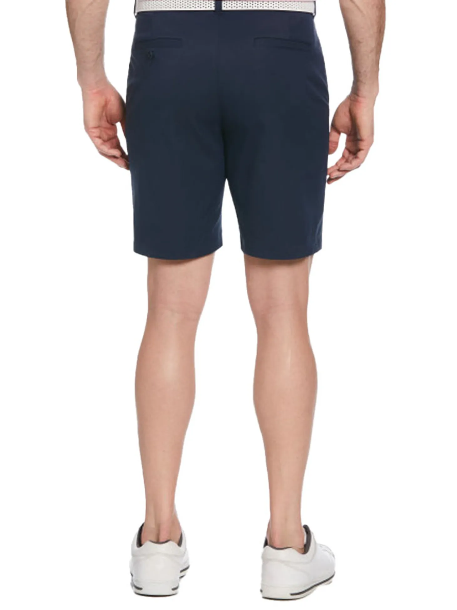 Ben Hogan Active Waistband Flat Front 9-Inch Golf Short - Black Iris
