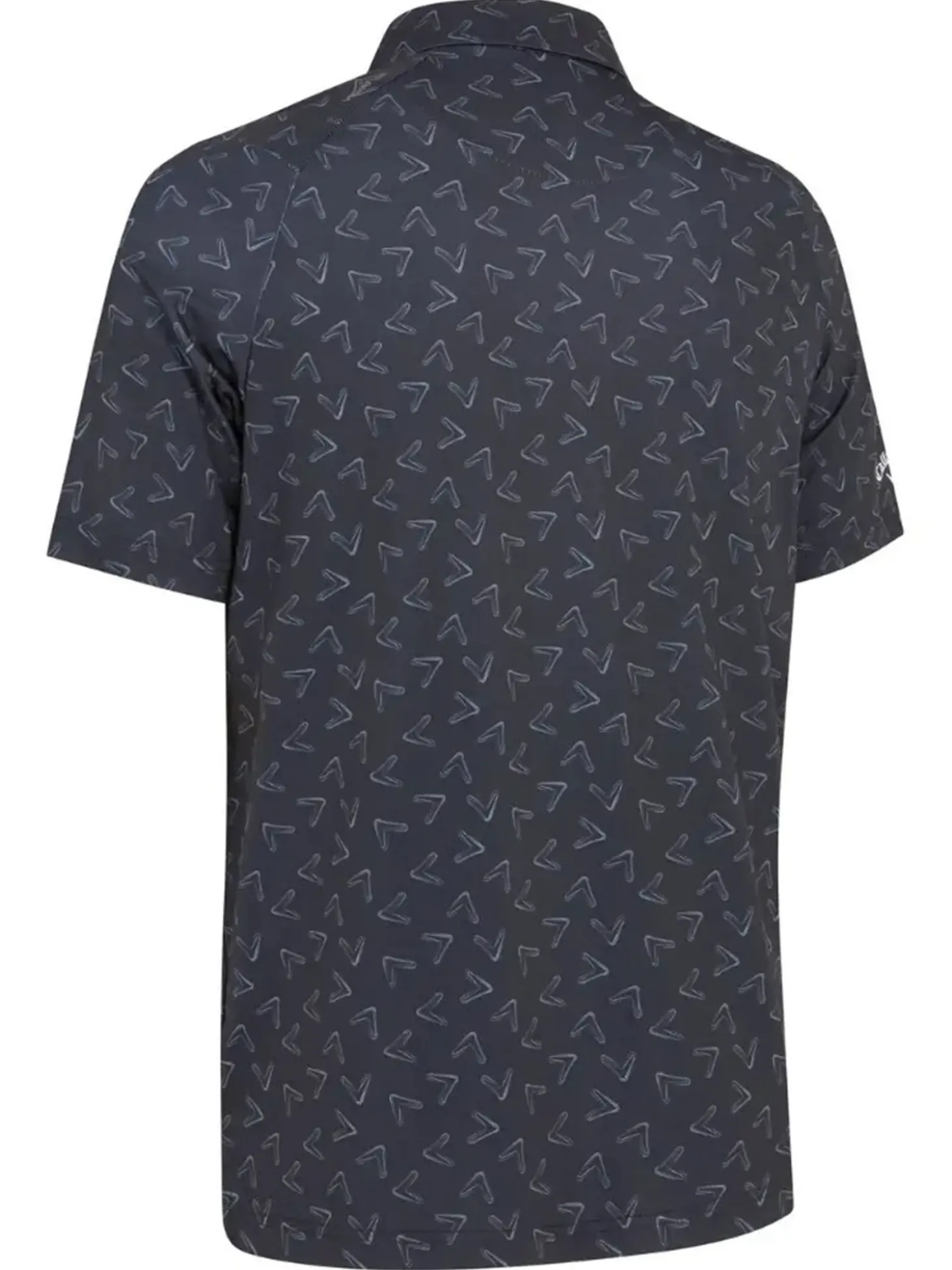Callaway All Over Large Chev Print Polo - Caviar