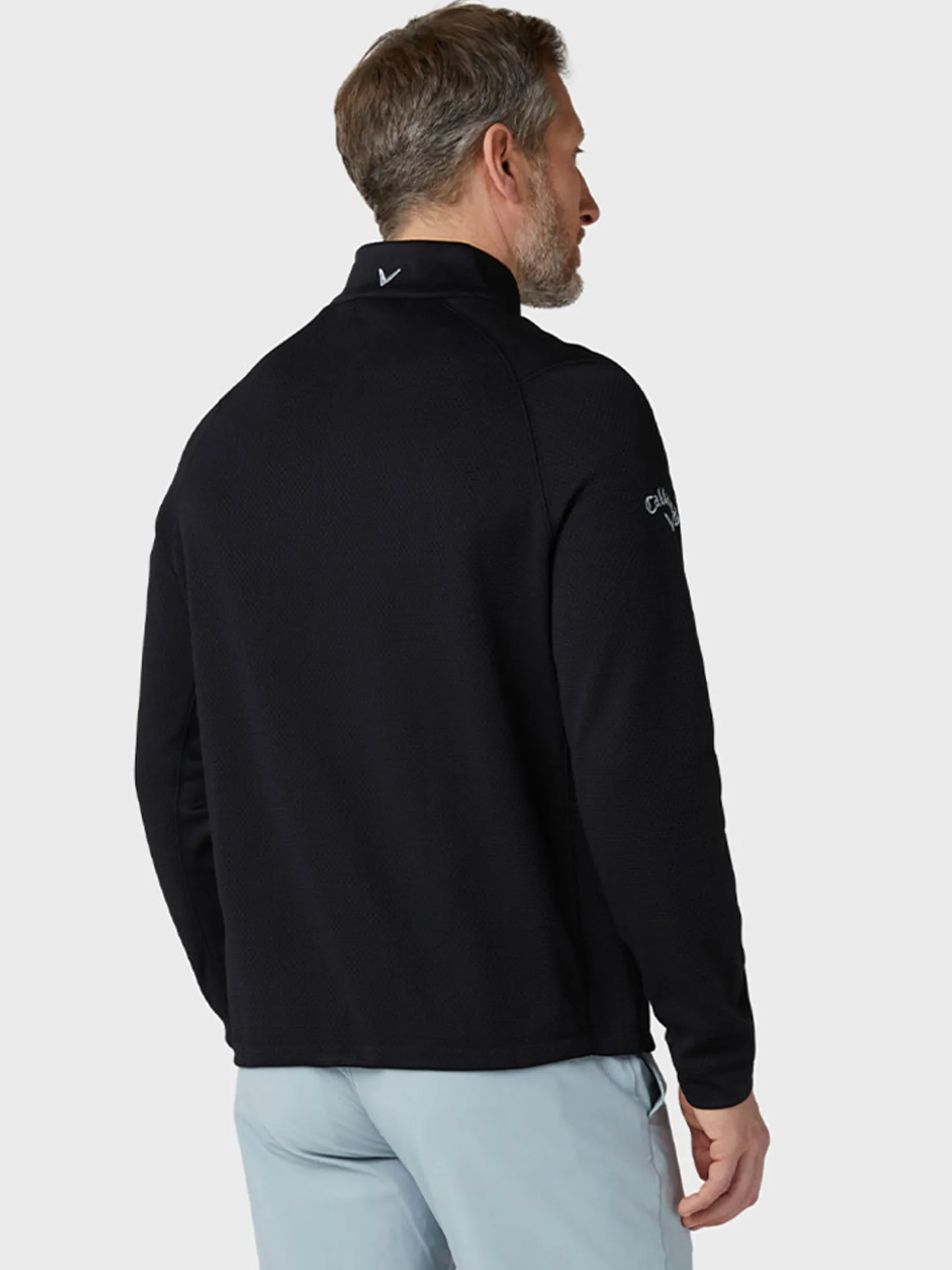 Callaway Hex Fleece 1/4 Zip Pullover - Caviar