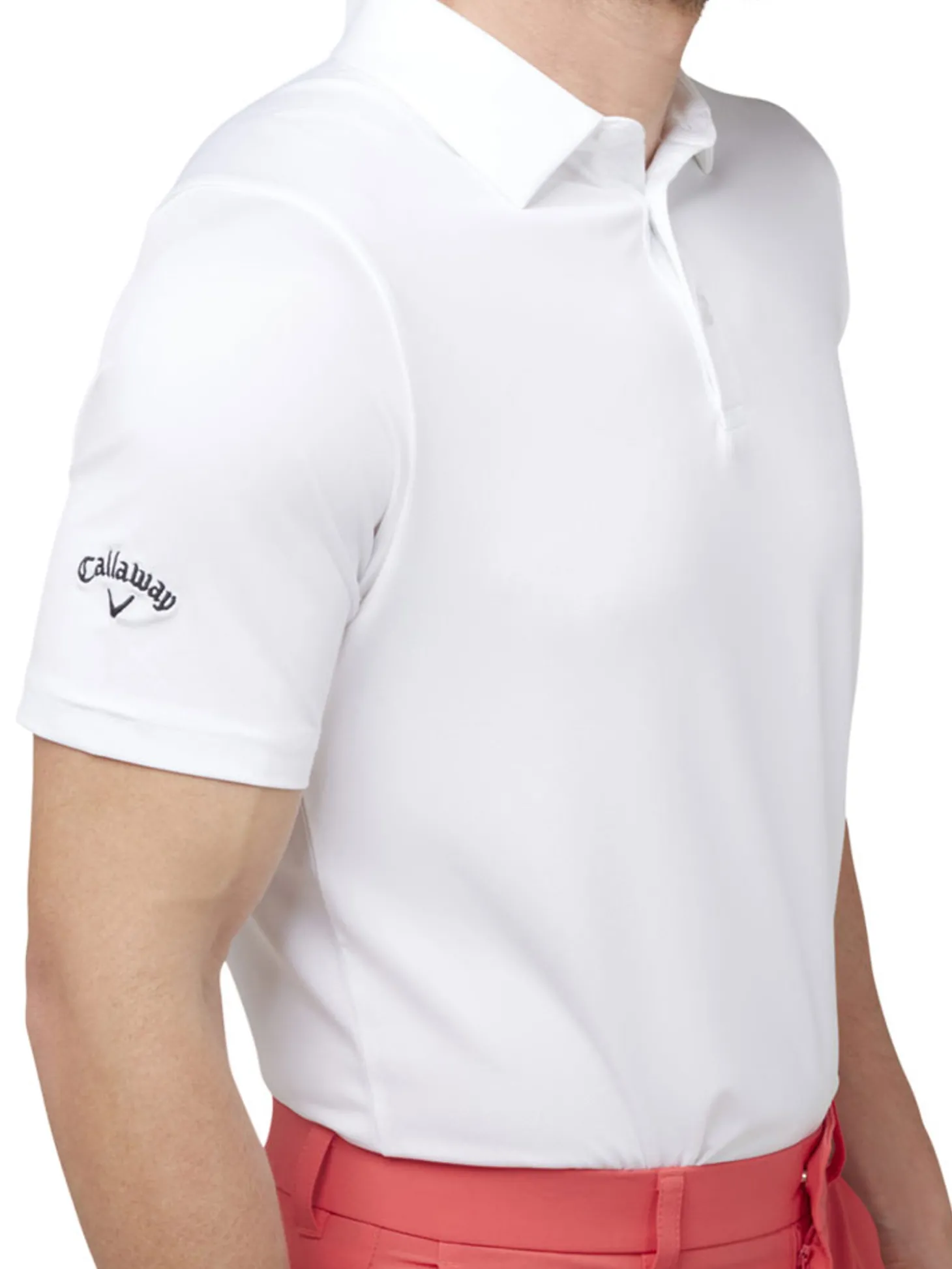 Callaway SwingTech Solid Polo - Bright White