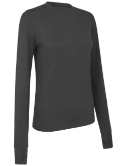 Callaway Women's Crew Neck Base Layer - Ebony Heather