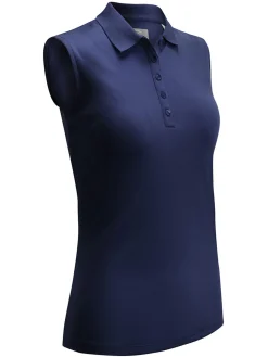 Callaway Women's Sleeveless Knit Polo - Peacoat