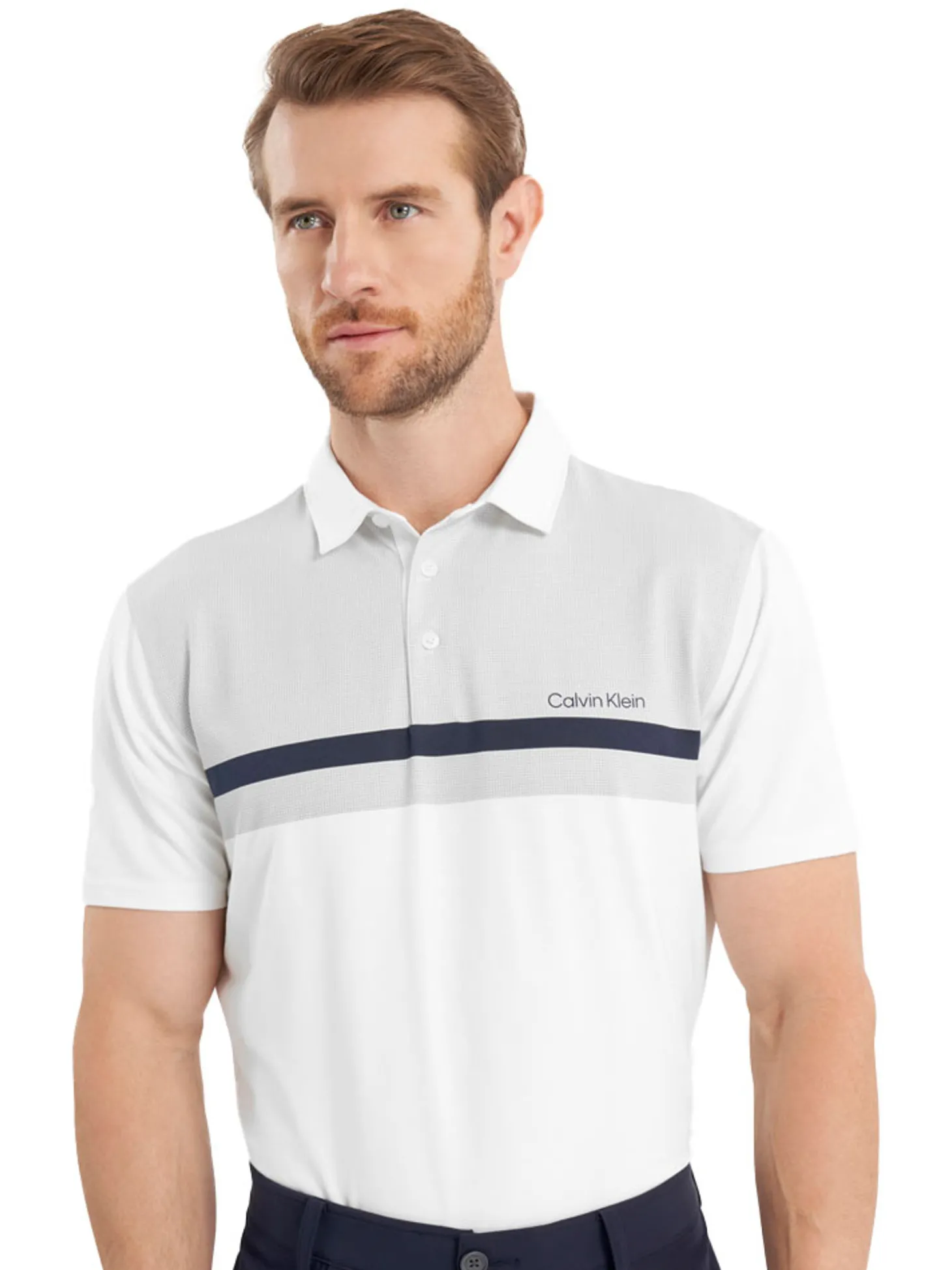 Calvin Klein Clearview Polo Shirt - White