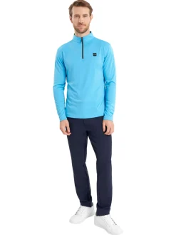 Calvin Klein Westgate Half Zip - Aquarius