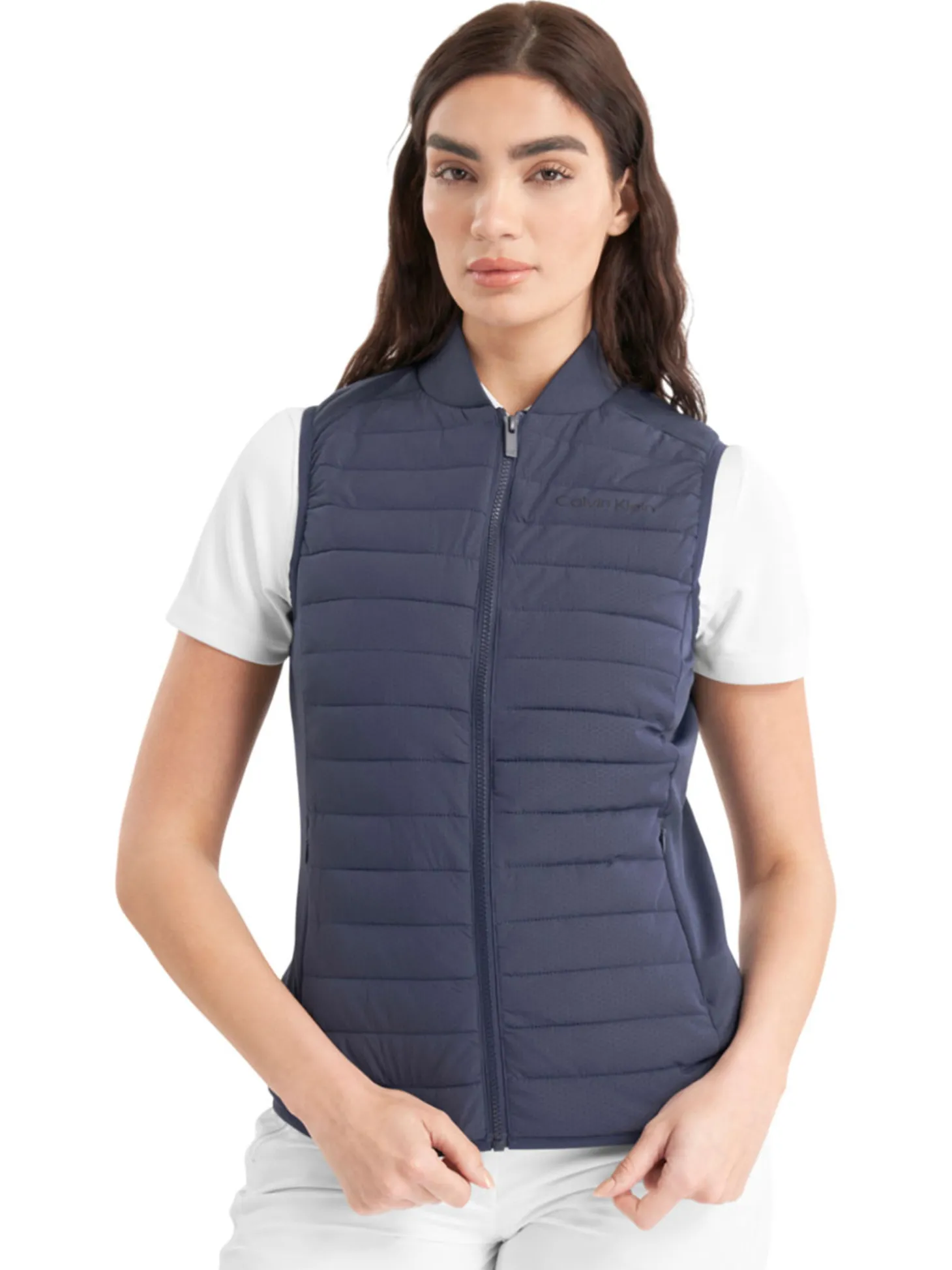 Calvin Klein Womens Beryline Hybrid Gilet - Navy
