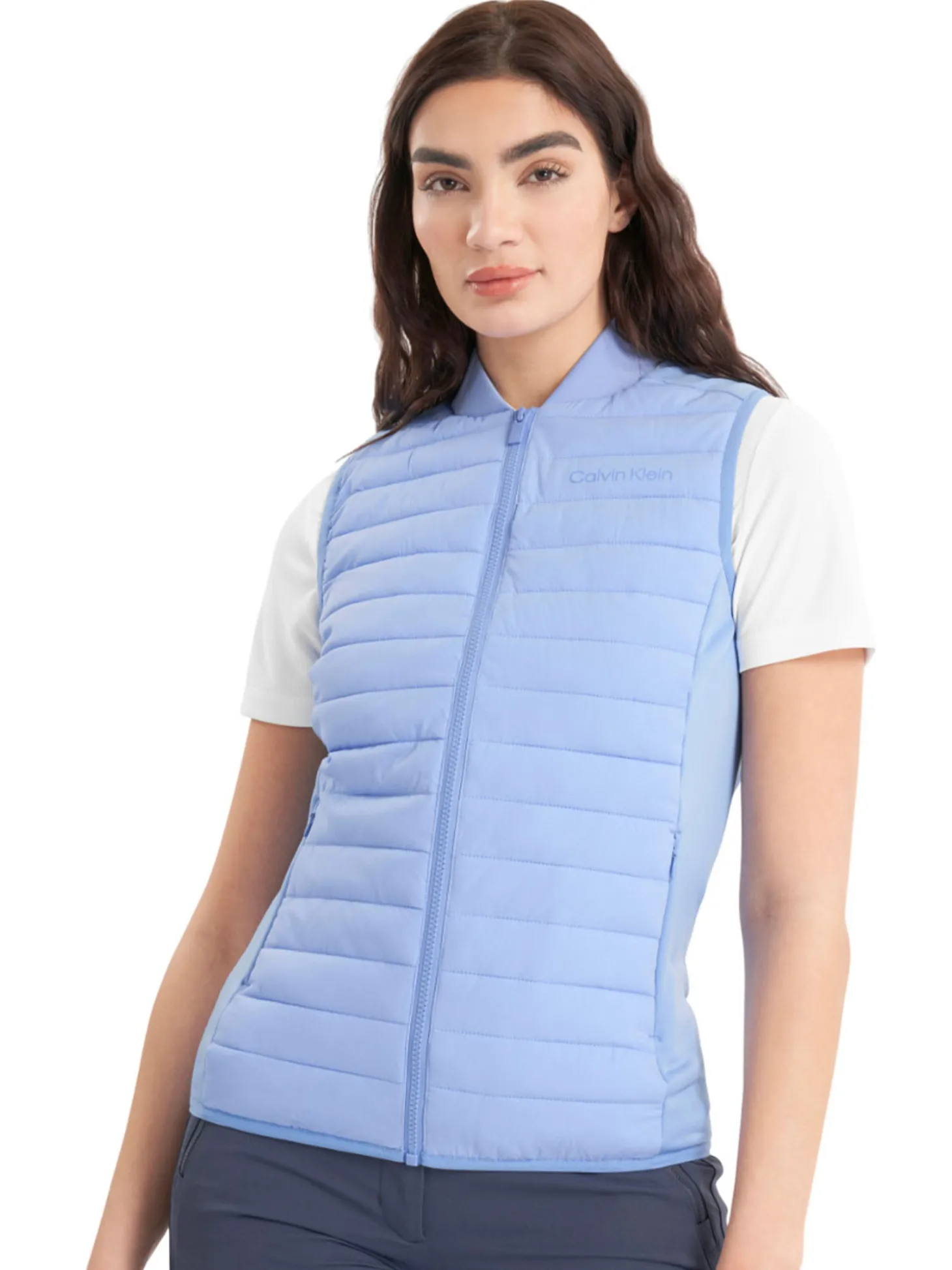 Calvin Klein Womens Beryline Hybrid Gilet - Cornflower Blue