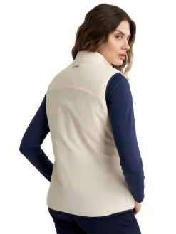 Calvin Klein Womens Faye Full Zip Gilet - Tapioca