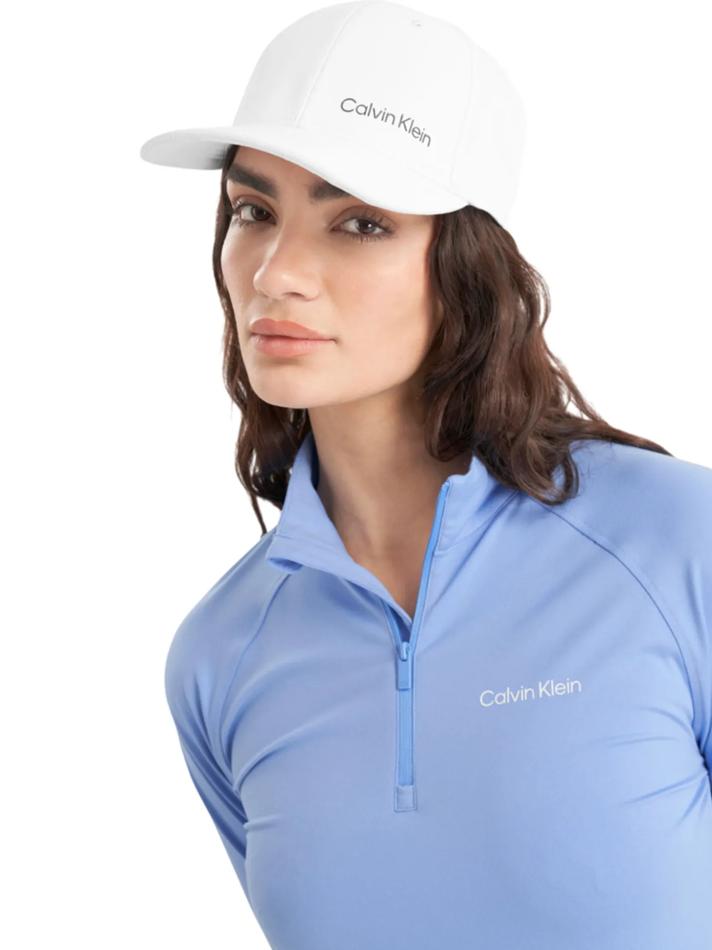 Calvin Klein Womens San Marco's 1/4-Zip - Cornflower Blue