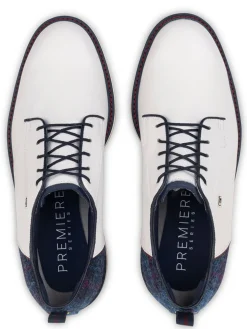 FootJoy Premiere Series Harris Tweed Field Limited Golf Shoes - White/Navy