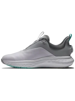 FootJoy Quantum BOA Golf Shoes - White/Grey