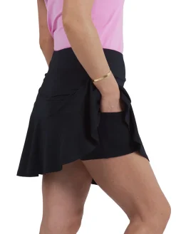 IBKUL Solid Flounce Skort (16.25