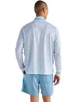 Malbon Capo Performance Quarter Zip - Silver
