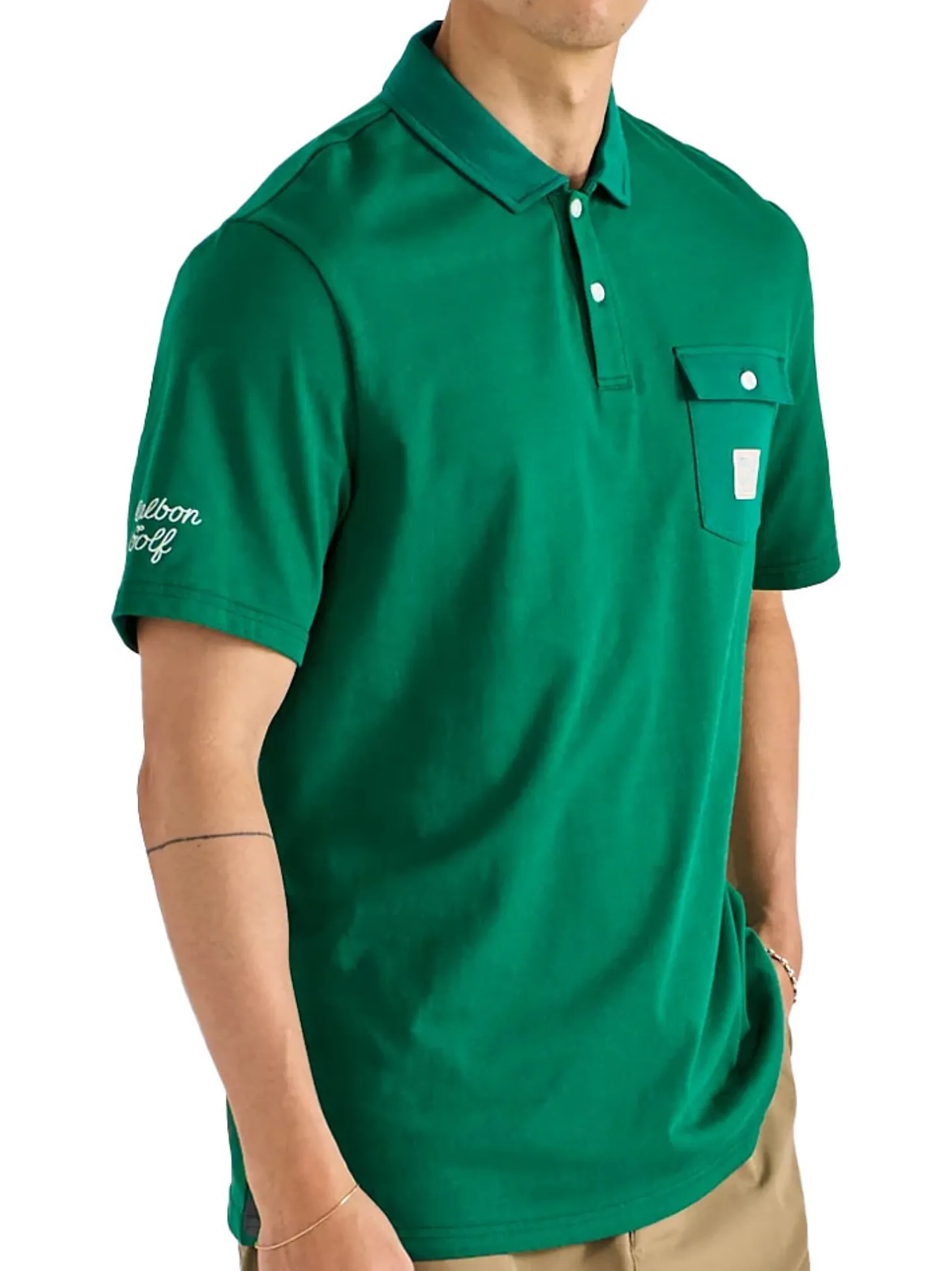 Malbon Jovis Solid Polo - Kelly Green