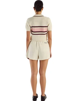 Malbon Womens Carina Polo - Ivory
