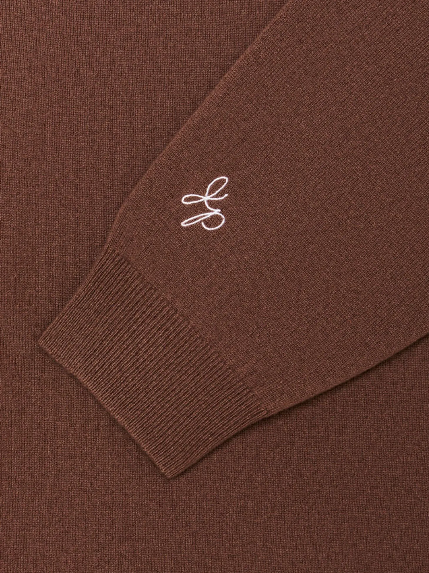 Malbon x Jesper Parnevik V-Neck Merino Wool Sweater - Chocolate