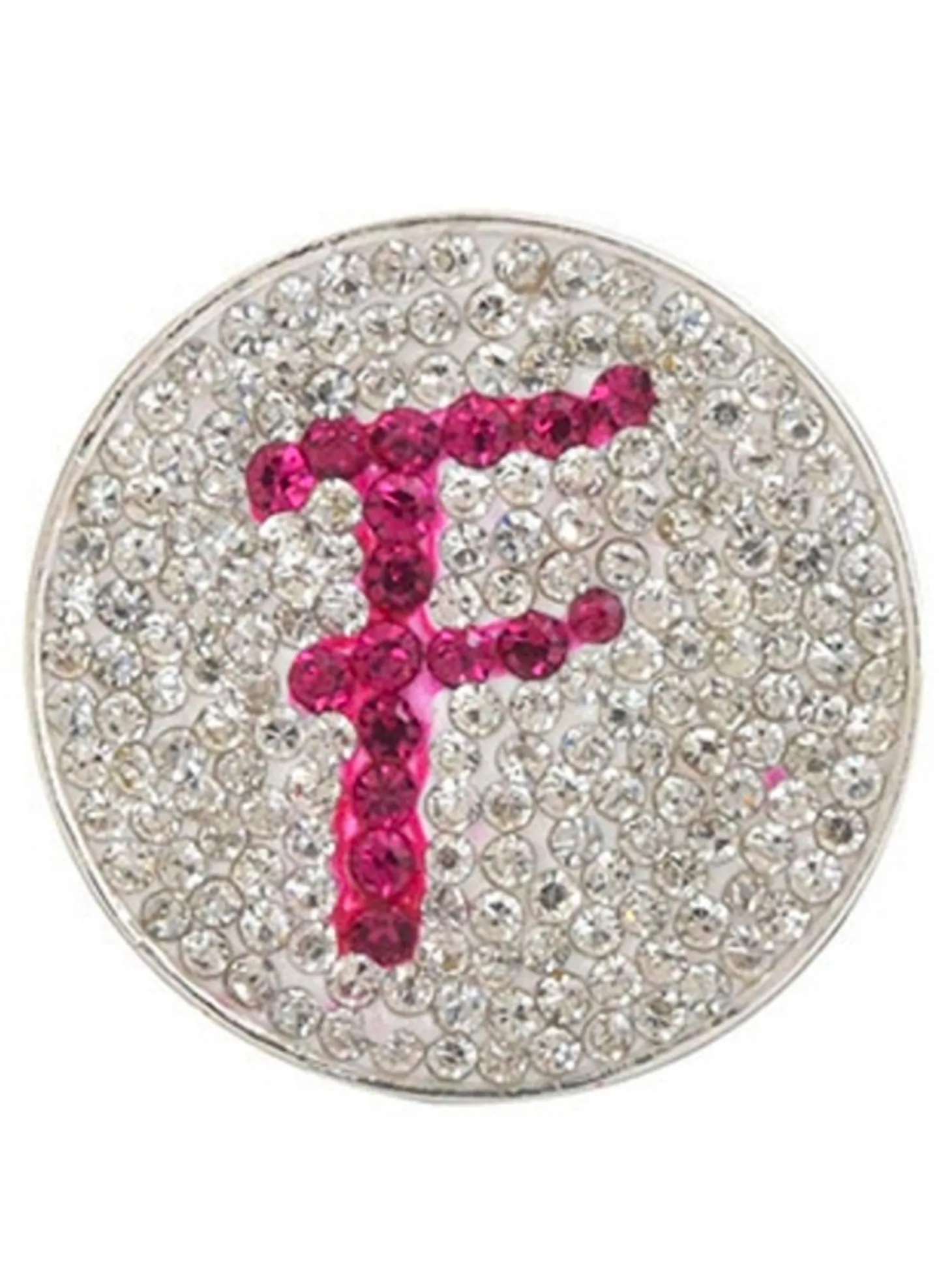 Navika Micro Pave Crystal Initial F Marker