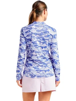 Nivo Women's Lolita Long Sleeve Livcool Mock - Cobalt