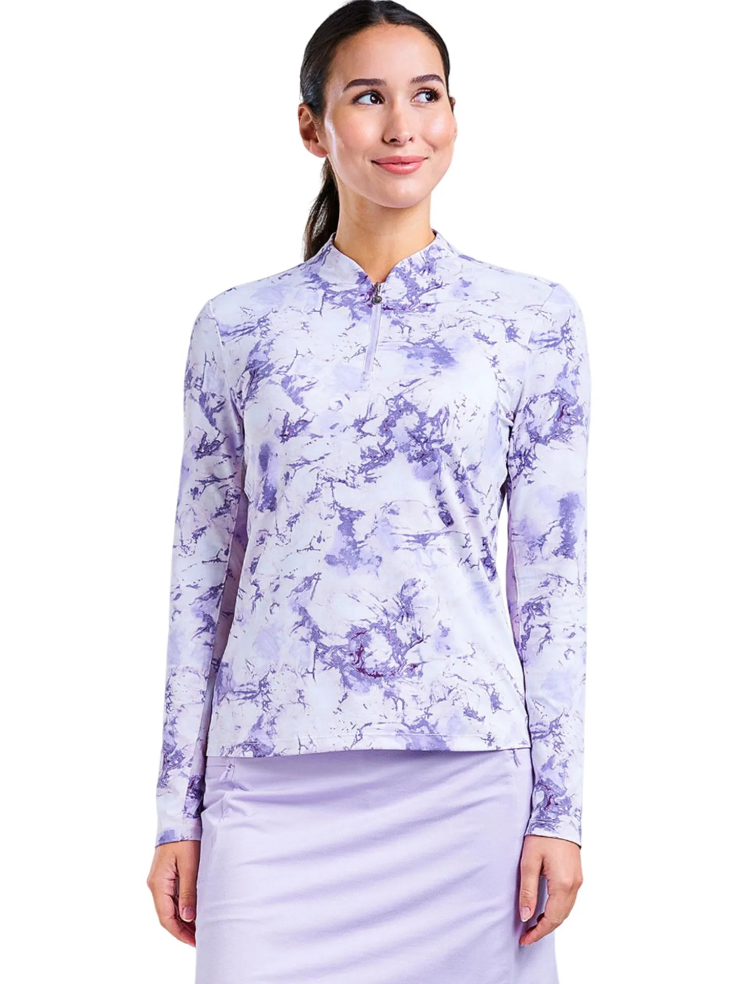Nivo Women's Lolita Long Sleeve Mock - Lavender