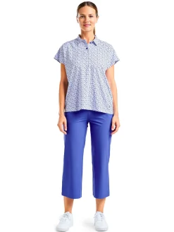 Nivo Women's Veronica Short Sleeve Polo - Cobalt
