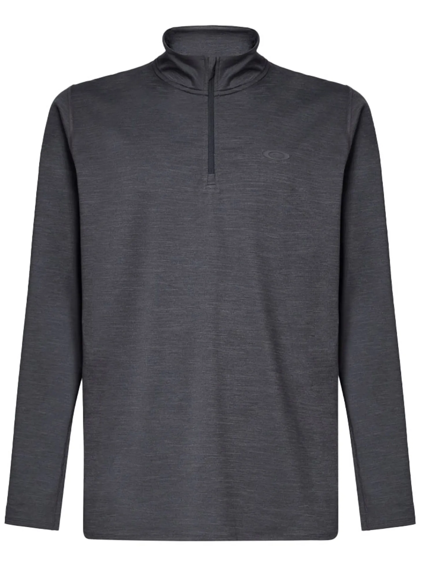 Oakley Gravity Range Quarter Zip Midlayer - Blackout Heather