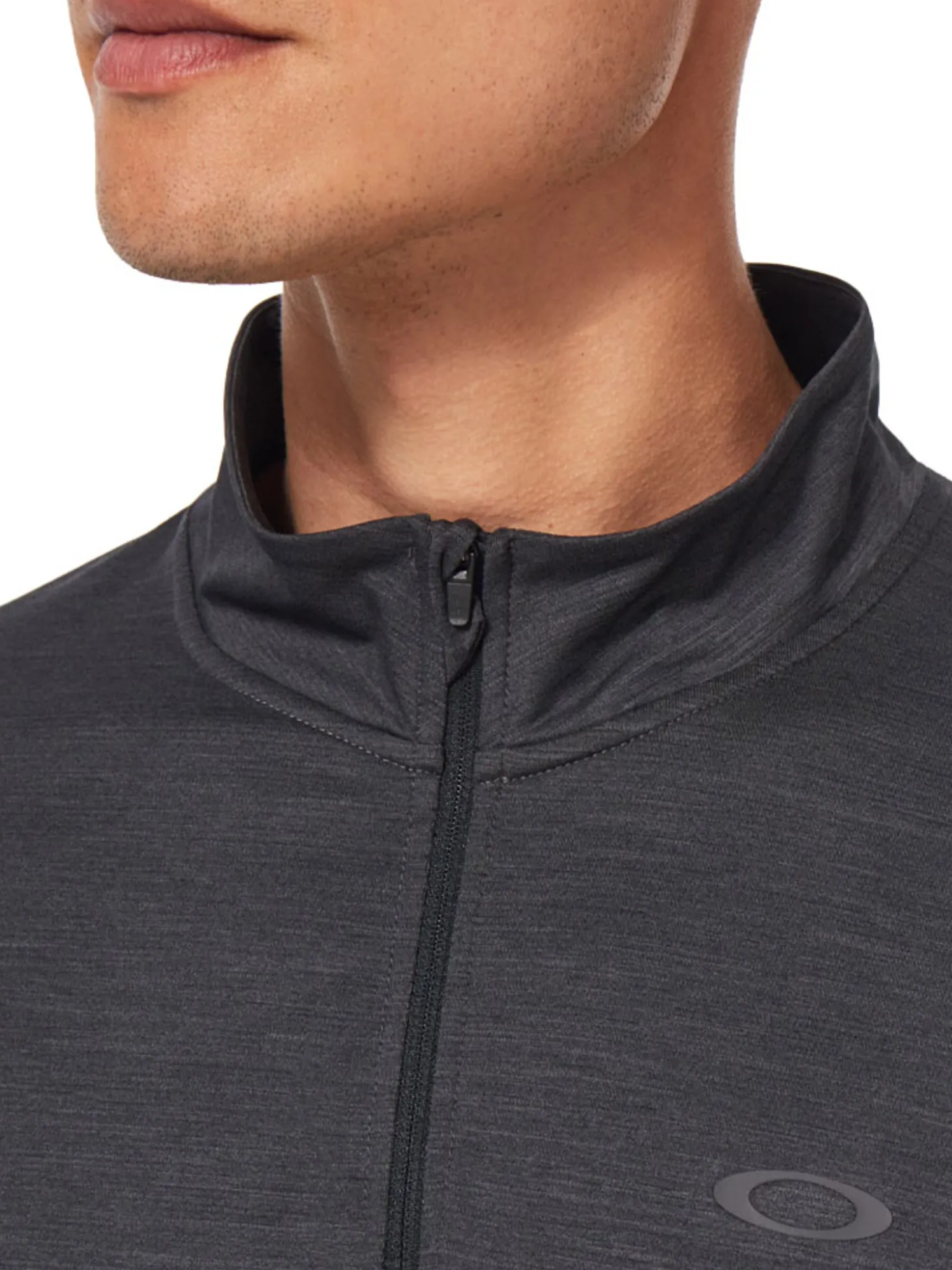 Oakley Gravity Range Quarter Zip Midlayer - Blackout Heather