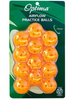 Optima Air Flow Practice Balls 12 Pack Orange