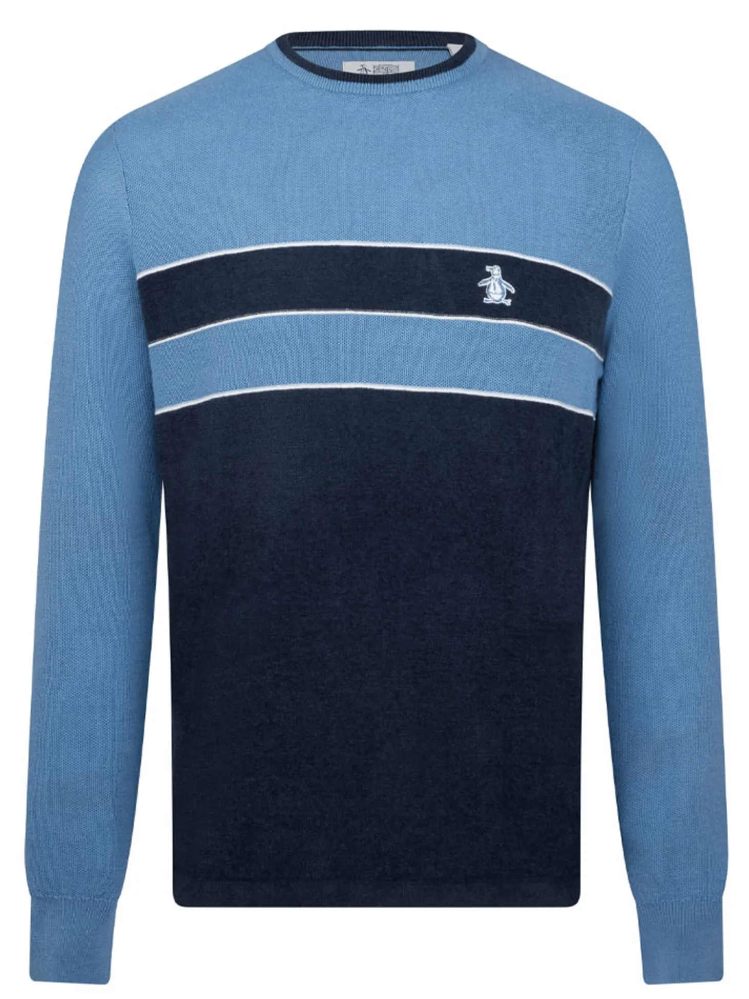 Original Penguin Heritage Mixed Media Sweater - Quiet Harbour