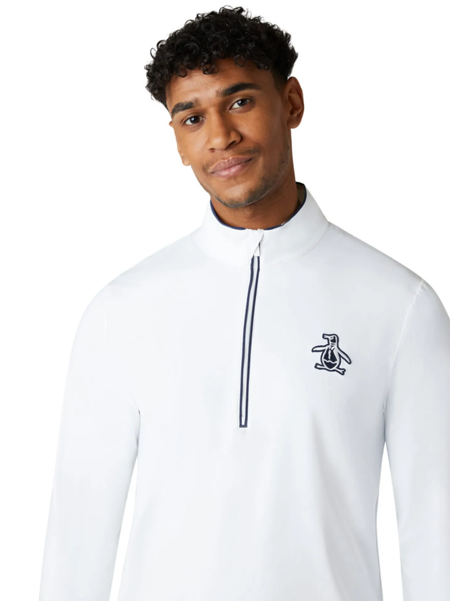 Original Penguin 1/4-Zip Technical Earl - Bright White
