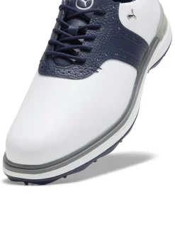 Puma Avant Golf Shoes - Puma White/Deep Navy/Speed Blue