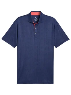 Puma MATTR Tile Polo - Blue Crystal/Deep Navy