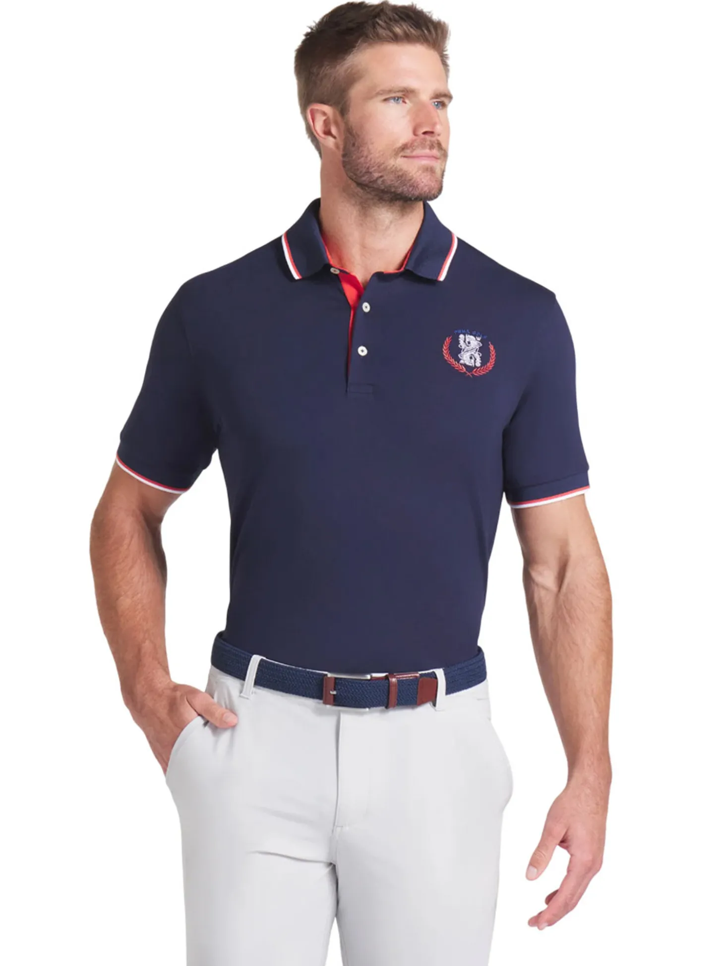 Puma Modalon Queen City Polo - Deep Navy/White Glow