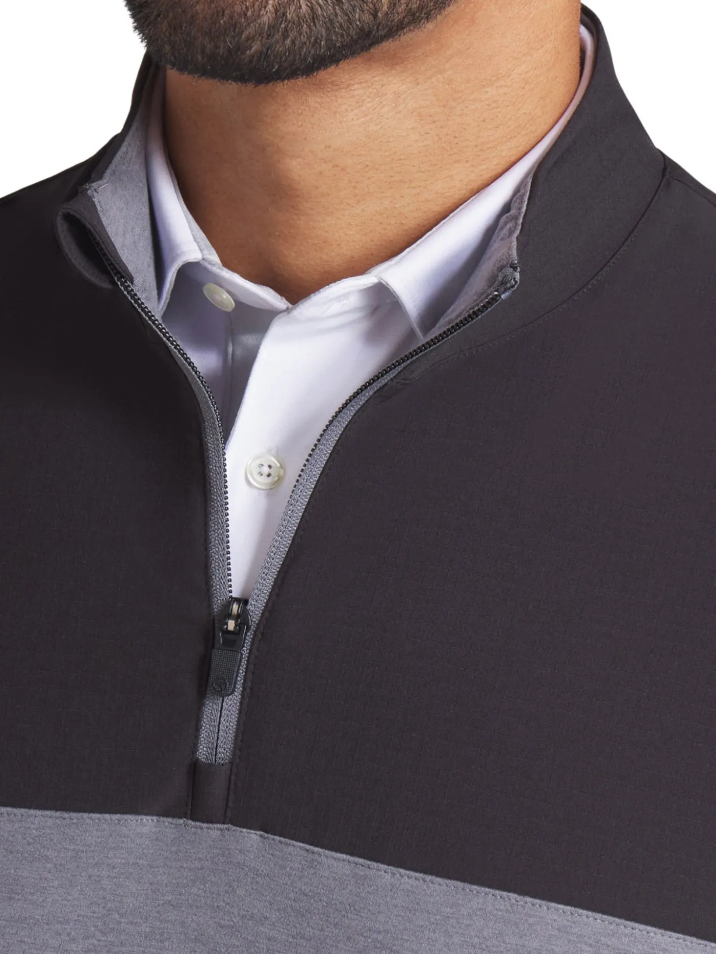 Puma Ripguard Hybrid 1/4 Zip - Slate Sky Heather/Puma Black