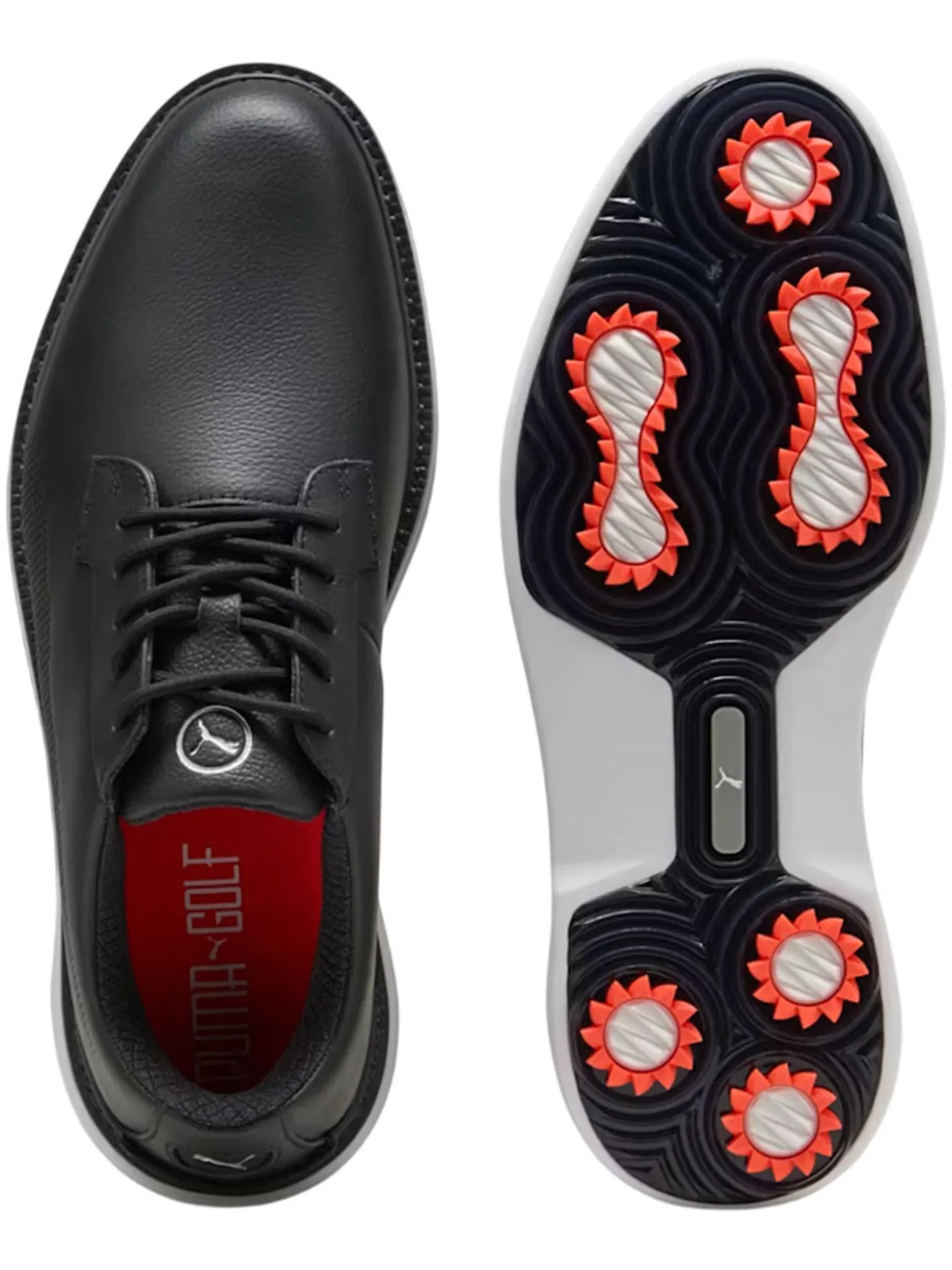 Puma Royale Golf Shoes - Puma Black/Flat Dark Grey/Red Blast