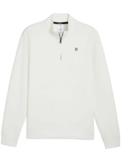 Puma x Reigning Champ CLOUDSPUN Fleece Golf 1/4 Zip - Warm White