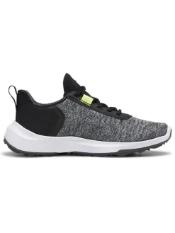 Puma Youth FUSION Crush Sport Spikeless Golf Shoes - Puma Black/Electric Lime