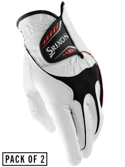 Srixon All Weather Pack Of 2 Golf Gloves - White