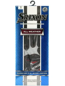 Srixon All Weather Pack Of 6 Golf Gloves - Black